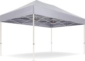 Easy up partytent 3x4,5m - Professional | PVC gecoat polyester | Grijs -  | Frame: Aluminium | Hex 50