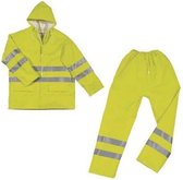 Delta Plus Hi-vis regenpak PU geel - L