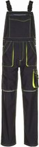 Planam Amerkaanse overall Basalt Neon (6230) - Antraciet | Geel - 54