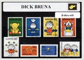 Dick Bruna – Luxe postzegel pakket (A6 formaat) : collectie van verschillende postzegels van Dick Bruna – kan als ansichtkaart in een A6 envelop. Authentiek cadeau - kado - geschenk - kaart - nijntje - utrecht - museum - prentenboek - kleuter