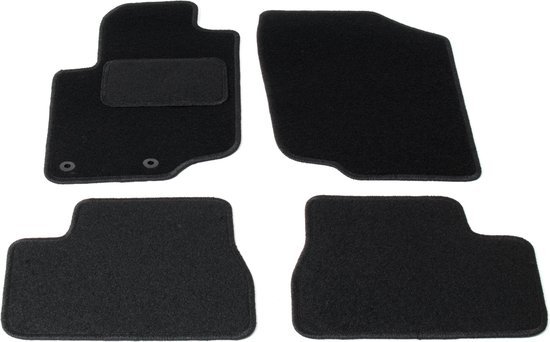 Tapis de sol sur mesure - tissu noir - convient pour Peugeot 207/207 SW  2006-2012 | bol