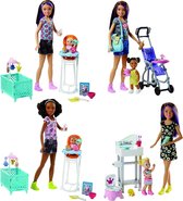 Barbie Skipper Babysitter Pop met Kind + Accessoires Assorti