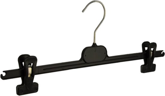 De Kledinghanger Gigant - 30 x Rok / broekhanger kunststof zwart met  anti-slip... | bol.com