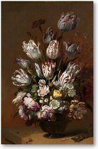 Stilleven met bloemen, Hans Bollongier, 1639 - 1000 Stukjes puzzel voor volwassenen - Hans Bollongier - Meesterwerken - Bloemen