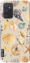 Casetastic Samsung Galaxy A72 (2021) 5G / Galaxy A72 (2021) 4G Hoesje - Softcover Hoesje met Design - Sea Shells Sand Print