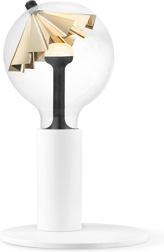 Home Sweet Home tafellamp Move Me - tafellamp Side inclusief LED Move Me lamp - lamp 16 cm - tafellamp hoogte 12 cm - inclusief E27 LED lamp - Wit