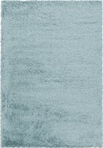 Extra hoogpolig shaggy vloerkleed Fluffy - blauw - 120x170 cm