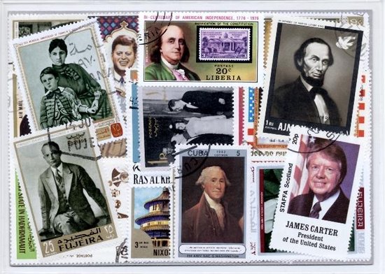 Thumbnail van een extra afbeelding van het spel Amerikaanse Presidenten – Luxe postzegel pakket (A6 formaat) : collectie van 50 verschillende postzegels van Amerikaanse Presidenten – kan als ansichtkaart in een A6 envelop, authentiek cadeau, kado tip, geschenk, kaart, USA, president, United States