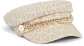 JOSH V   KENDALL JACQUARD Cap Crème - Maat M/L