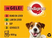 Pedigree Adult Honden Natvoer - Vlees & Gevogelte in Gelei - 48 x 100 gr