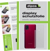 dipos I 2x Beschermfolie mat compatibel met Samsung Galaxy M31s Achterkant Folie screen-protector (expres kleiner dan het glas omdat het gebogen is)