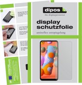dipos I 2x Beschermfolie mat geschikt voor Samsung Galaxy A12 Folie screen-protector (expres kleiner dan het glas omdat het gebogen is)