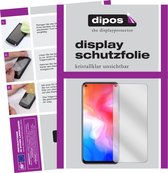 dipos I 2x Beschermfolie helder compatibel met Vivo Y30 Folie screen-protector (expres kleiner dan het glas omdat het gebogen is)