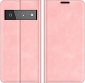 Cazy Google Pixel 6 Pro Hoesje - Portemonnee Book Case - Kunstleer - Roze