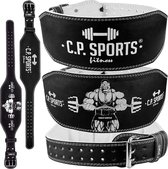 Powerlift Riem - Zinaps Gewichtheffen Riem Lederen Extra brede T4-1 Ideaal voor Bodybuilding, Fitness en Strength Training Power Belt (WK 02132)