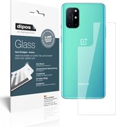 dipos I 2x Pantserfolie helder compatibel met OnePlus 8T Achterkant Beschermfolie 9H screen-protector (expres kleiner dan het glas omdat het gebogen is)
