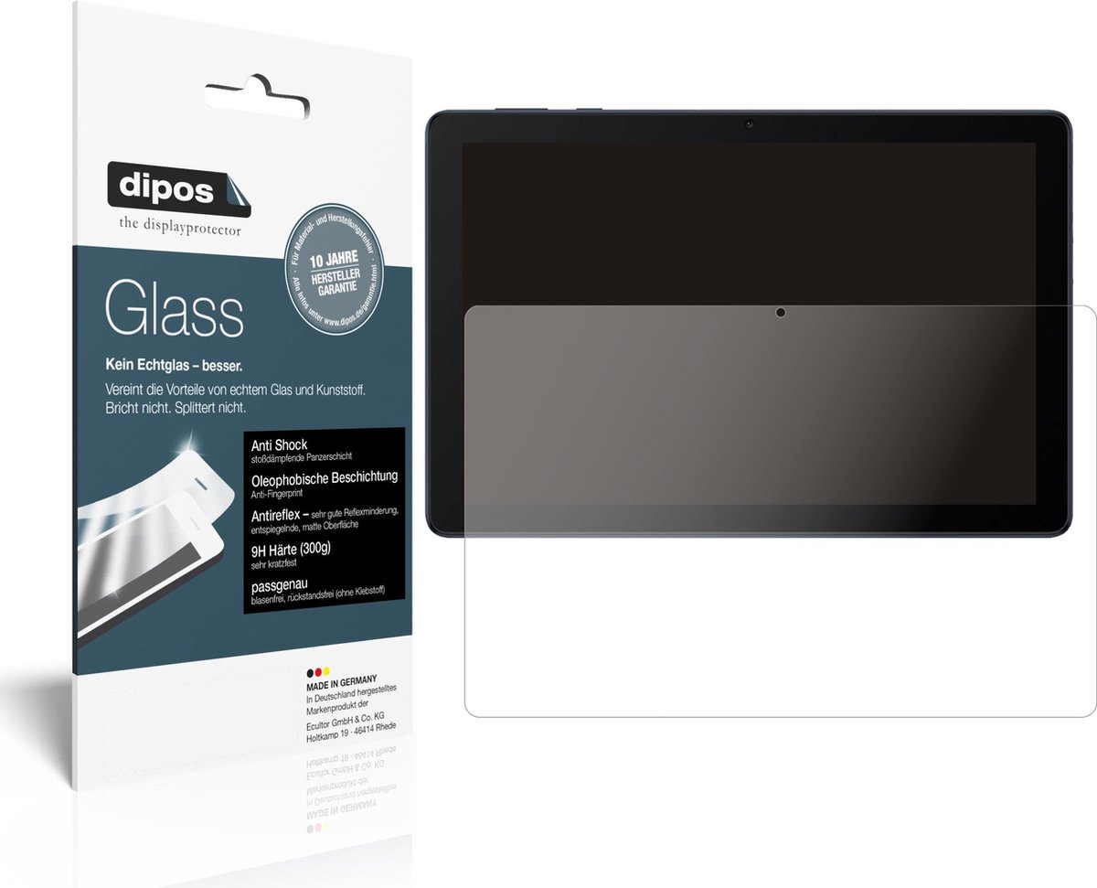 dipos I 2x Pantserfolie mat compatibel met Huawei MatePad T10s Beschermfolie 9H screen-protector