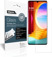 dipos I 2x Pantserfolie mat compatibel met LG Velvet 5G Beschermfolie 9H screen-protector (expres kleiner dan het glas omdat het gebogen is)