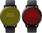 dipos I 3x Beschermfolie 100% compatibel met OnePlus Watch (46mm) Folie I 3D Full Cover screen-protector