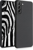 kalibri hoesje voor Samsung Galaxy S21 Plus - aramidehoes voor smartphone - mat zwart