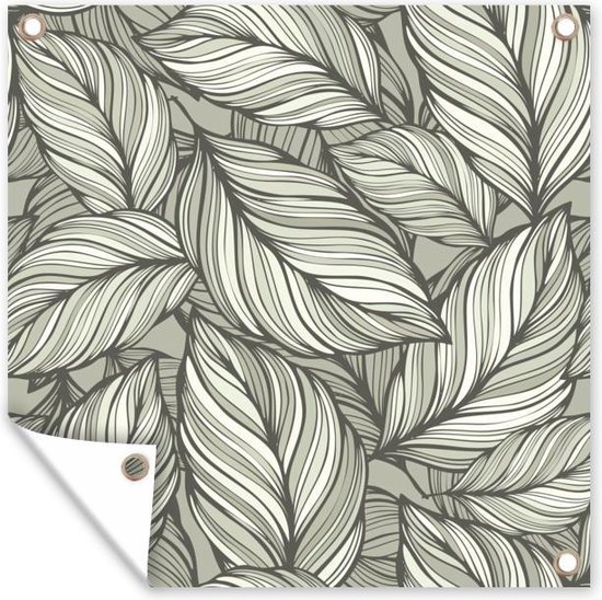 Toile de jardin Nature - Motif - Feuilles - 100x100 cm