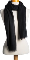 Cashmere Pashmina Sjaal Kaviaar Zwart - Sjaals - 100% cashmere - handgeweven in Nepal
