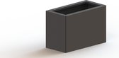 MySteel Gepoedercoat staal plantenbak Texas 300x600  - Kleur: RAL9005 (zwart) - Hoogte: 800mm