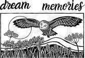 Stempel - Creative Expressions - Clear stamp - Lino cut - Hunting owl