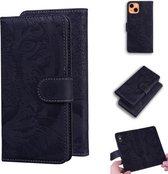 Tiger Embossing Pattern Horizontal Flip Leather Case met houder & kaartsleuven & portemonnee voor iPhone 13 mini (zwart)