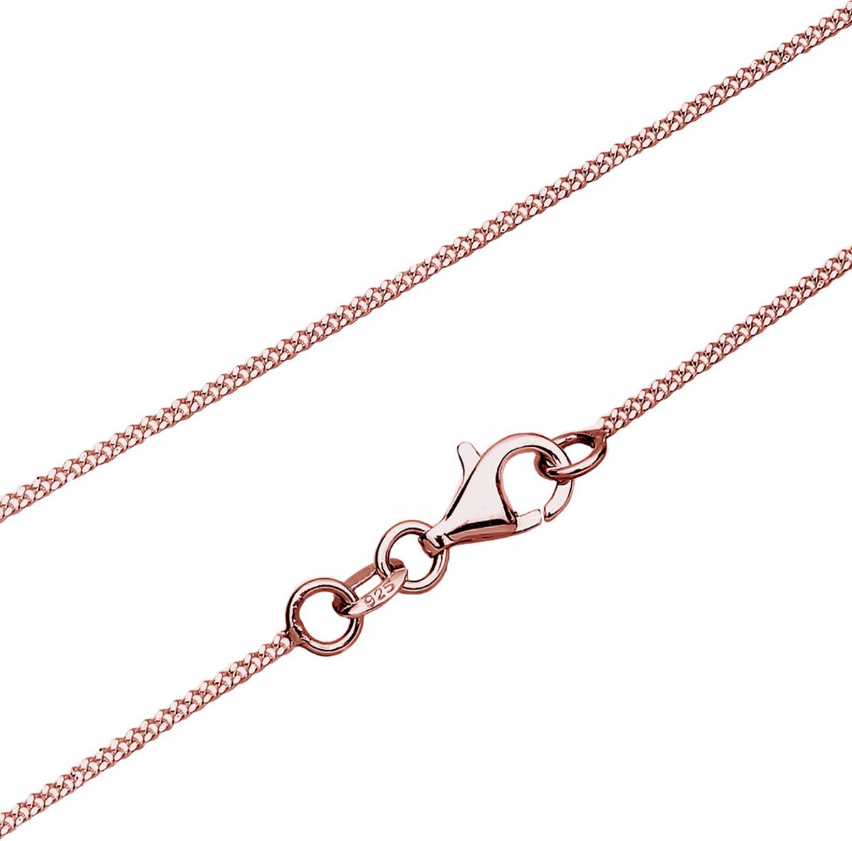 Elli Ketting Circle Geo Trend 925 Zilver Roos Verguld