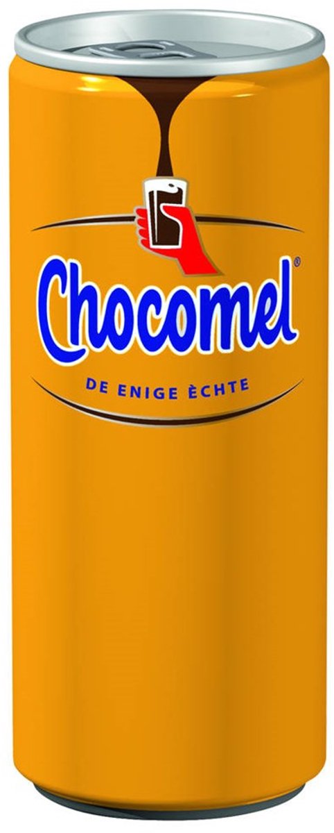Chocolademelk Chocomel de enige echte blikje 0.25l | 24 stuks