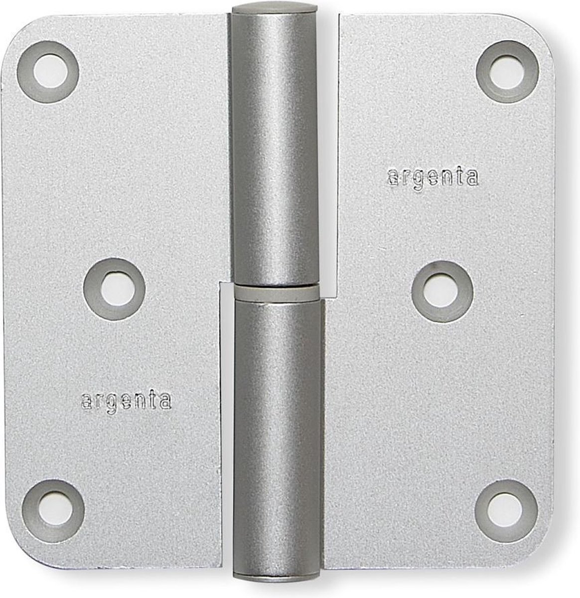 Paumelle - Aluminium F1 - Aluminium - Argenta - Argenta afgeronde kogelstift DIN links 89x89mm aluminium