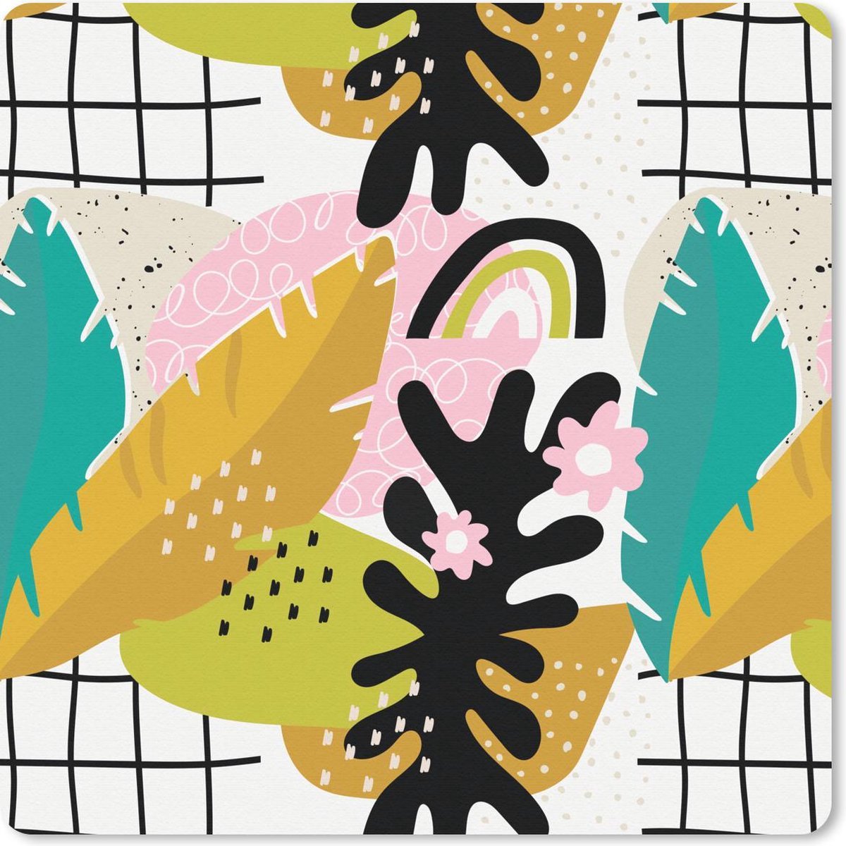 Muismat 30x30 cm - Mousepad Blad - Jungle - Patronen - Muismatten