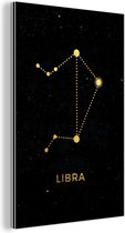 Décoration murale Métal - Peinture Aluminium Industriel - Signes du Zodiac - Balance - Astrologie - 80x120 cm - Dibond - Photo sur aluminium - Décoration murale industrielle - Pour le salon/chambre