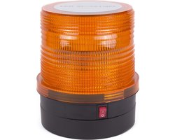 foto van Zwaailamp 24LED Oranje - Waarschuwingslamp - Magneet - 2.4 Watt - Benson