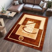 Tapiso Dorian Vloerkleed Bruin Beige Slaapkamer Woonkamer Klassiek Tapijt Maat- 180x260