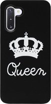 - ADEL Siliconen Back Cover Softcase Hoesje Geschikt voor Samsung Galaxy Note 10 - Queen