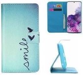 Samsung S20 Hoesje Wallet Case Smile