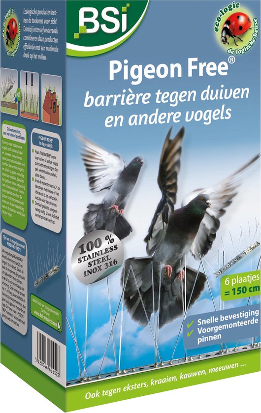 Lot 10 Piege Oiseau 50CM - 5M Pics Anti Pigeons Acier Inoxydable