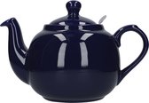 London Pottery Theepot 1,5 Liter Keramiek Kobaltblauw