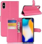 iPhone SE 2020 Hoesje Wallet Case Roze