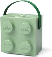 LEGO - Lunchbox Brick 4 met Handvat - Polypropyleen - Groen