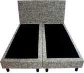 Bedworld Boxspring 140x190 - Tweedlook - Licht grijs (M92)