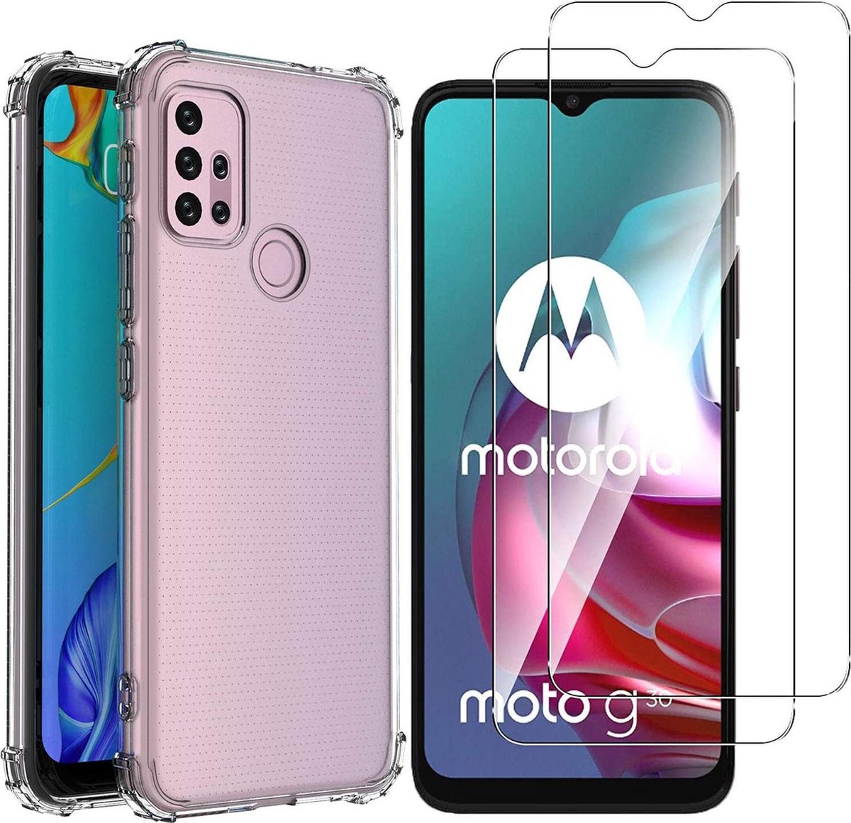 Custodia Motorola Moto G30/G10/G20 DESSEN - Cover Con Anello Magnetico Rotante