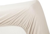 Ambiante Cotton Uni - Hoeslaken - Eenpersoons - 90x210/220 cm - Sand