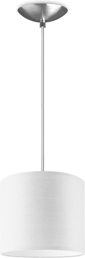 Home Sweet Home hanglamp Bling - verlichtingspendel Basic inclusief lampenkap - lampenkap Ø 20 cm - pendel lengte 100 cm - geschikt voor E27 LED lamp - wit