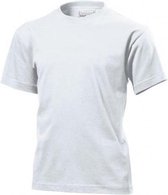 Basic wit kinder t-shirt 100% katoen - Voordelige t-shirts voor jongens en meisjes XS (110-116)