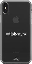 iPhone XS Max Case - Wildhearts White - xoxo Wildhearts Transparant Case