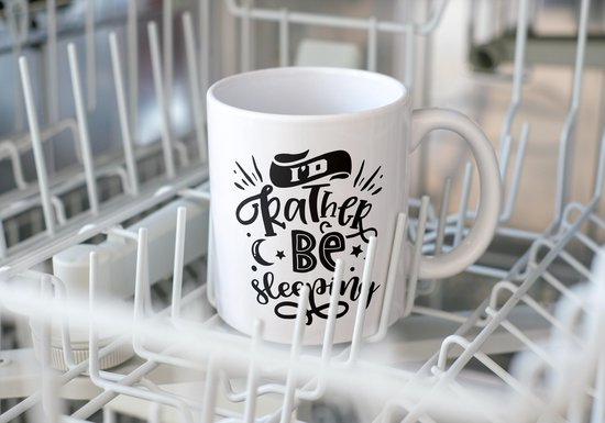Mug avec texte : je préfère dormir | Mug drôle | Cadeaux drôles