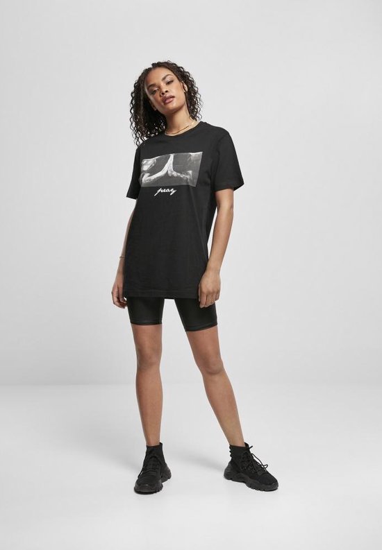 Tshirt Femme Urban Classics -M- Pray Zwart
